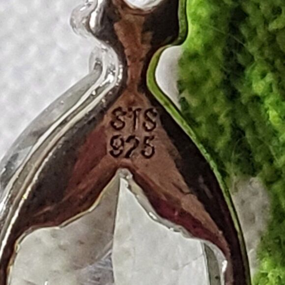 White Topaz Sterling Silver Drop Earrings - Picture 7 of 7